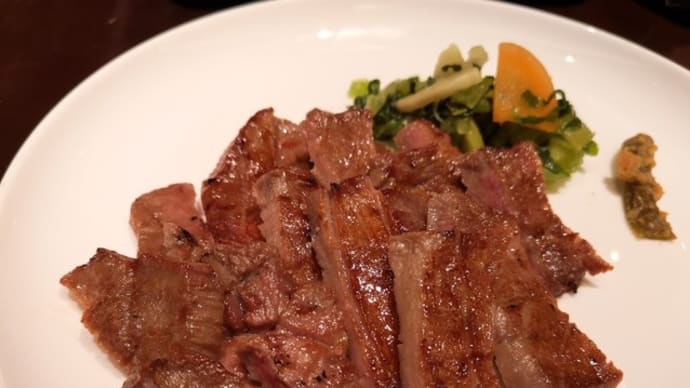 東北巡出張(8)味の牛たん福助本店:牡蠣酢・牛タン焼ほか