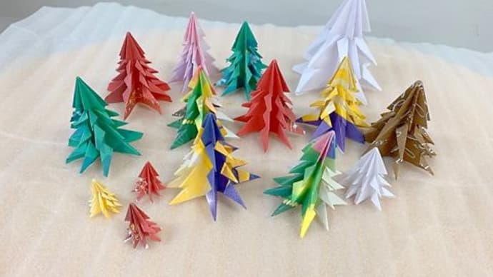 折り紙クリスマスツリー