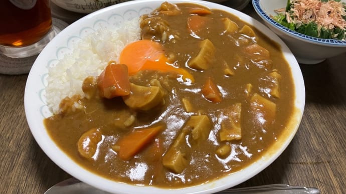 カレーにタケノコ