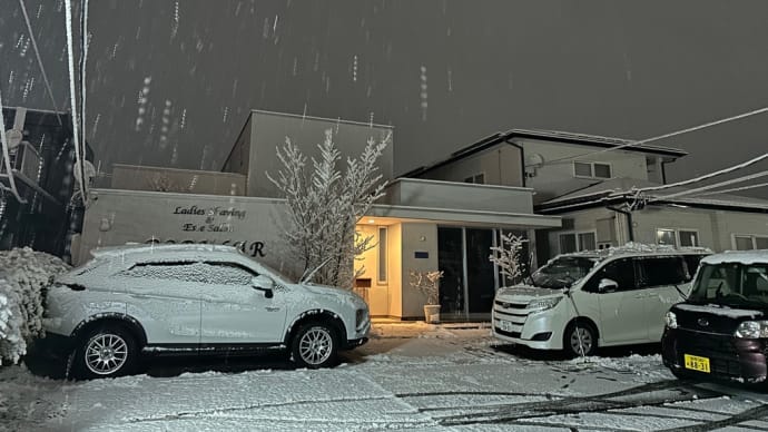 今年、初雪かき^_^