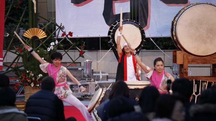 六本木ヒルズのお正月(1月1日~3日)!和太鼓の演奏終了致しました。掲載:第二弾!