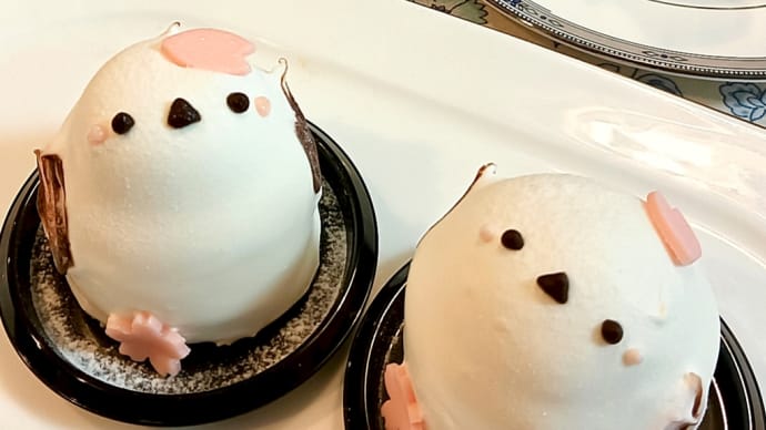 シマエナガの桜🌸スイーツです!~「Atelier Anniversary(アトリエ アニバーサリー)札幌円山店」~