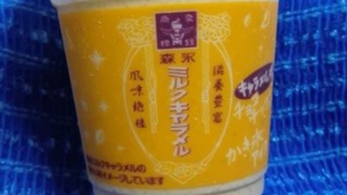 森永製菓/森永アイス・フローズンキャラメルをフライングおやつにしたんだね:P