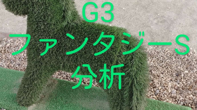 自分なりの分析 競馬G3 ファンタジーステークス