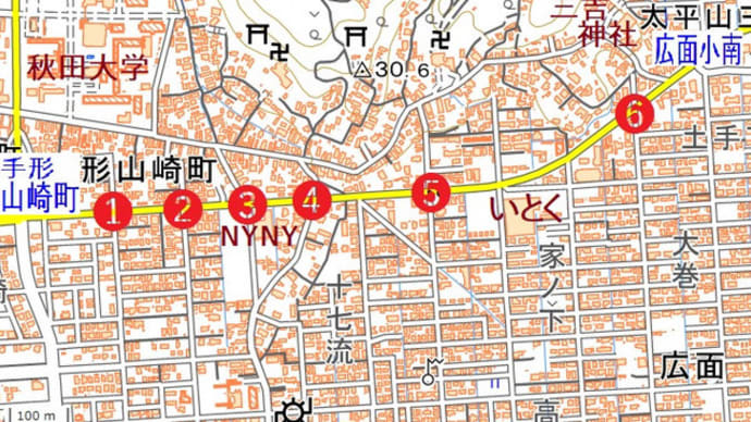 手形押ボタン通り