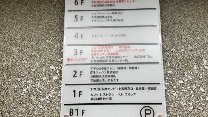午後は薬をもらいに多摩センター調剤薬局へ