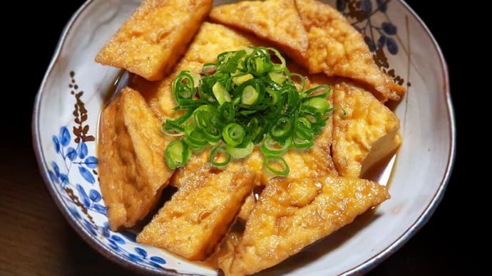 お揚げさんの炊いたん ~大根葉のぬか漬け菜めしを添えて~