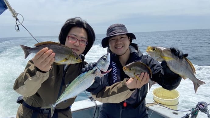 午前便イサキ釣りです。