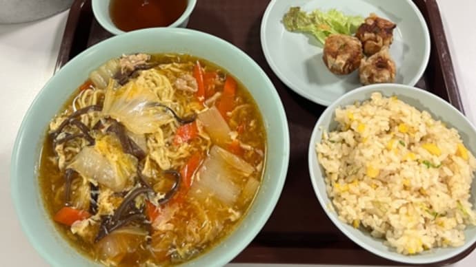 2023年の57杯目は社員食堂でサンラータン麺
