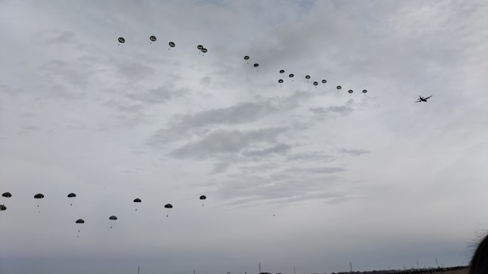 陸上自衛隊第一空挺団令和7年降下訓練始めを見学しました