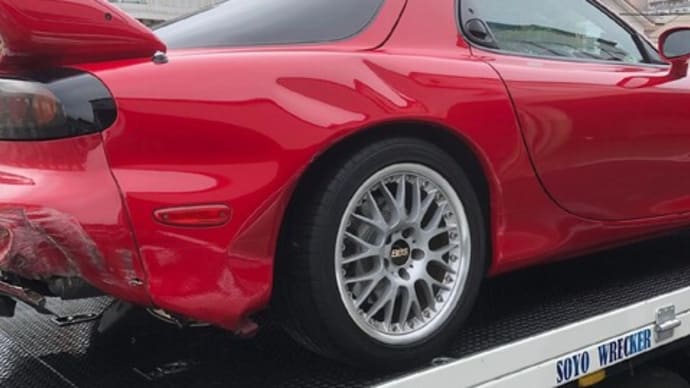 RX-7(FD3S)事故修理 ~修理開始1~