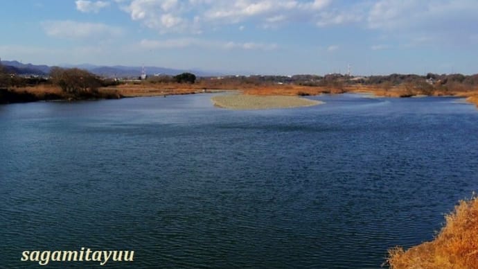 相模川の「磯部頭首工」と「取水堰」!!