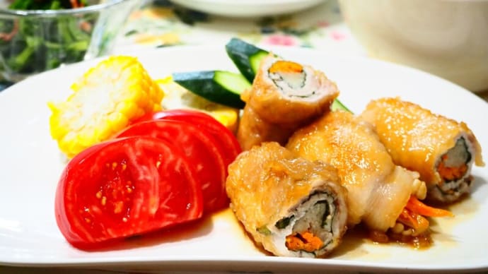 ごはんがすすむ☆えのきの豚肉巻き照り焼き&大根のマヨポンあえ☆