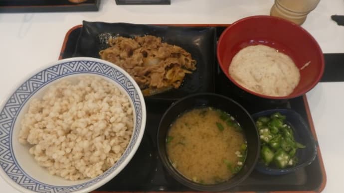 吉野家 JR明石駅店でのランチ on 2022-7-6