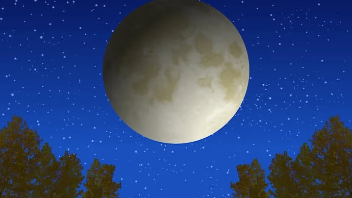 今夜は満月　ビーバームーン　さらに「半影月食」の観測も可能に🌑