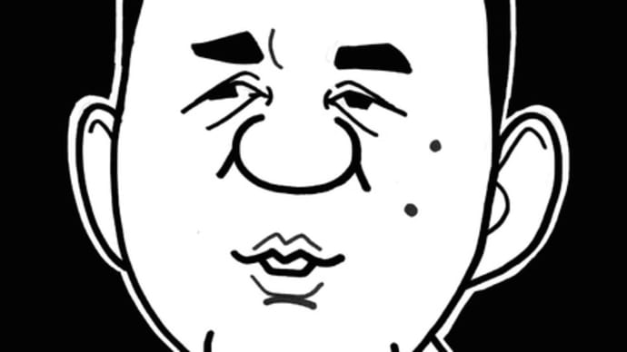 切り絵風に白黒似顔絵その2