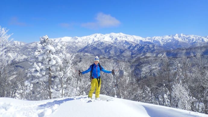 護摩堂山Powder