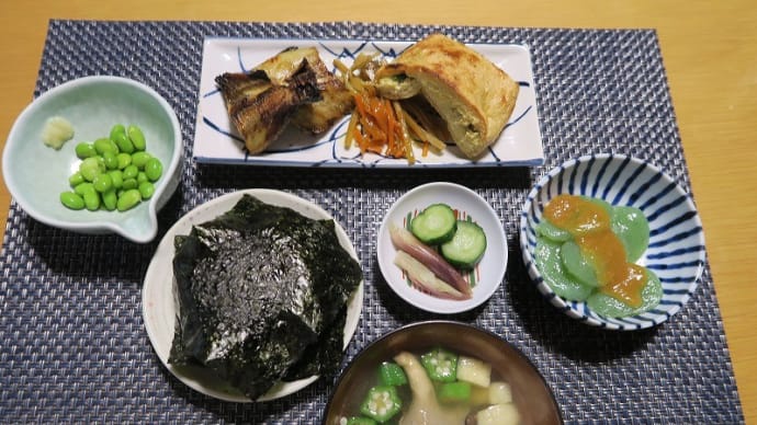 炊屋食堂の田舎定食、夏・・・庶民の味。