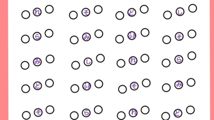 音の並び方(順番)わかっていますか?