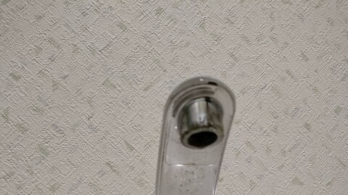 蛇口の先っちょの青かびの結晶化