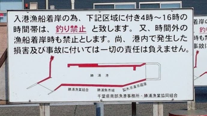 勝浦漁港の釣り規制について(その3)