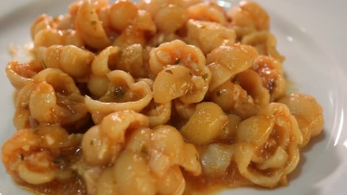 今日のパスタ244 魚のラグーのチェスティー二