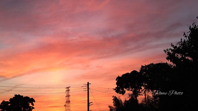 夕刻の空模様♪