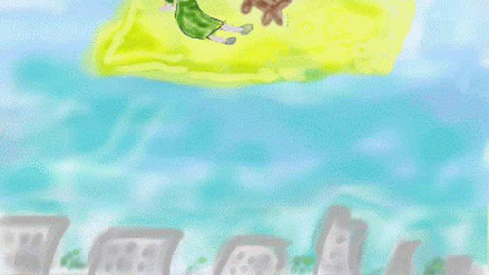 ◎☆ 菜の花の絨毯で空へ