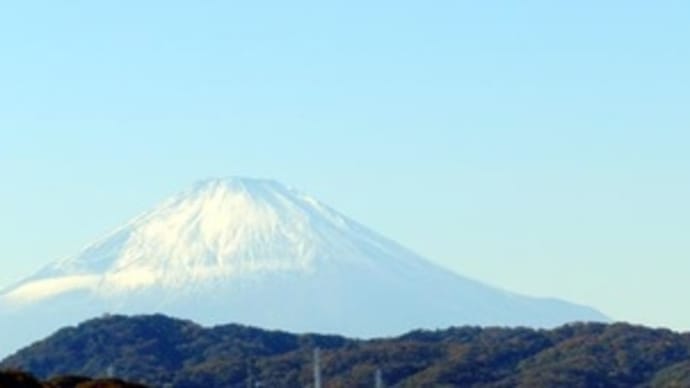 今日は富士山がよく見えた