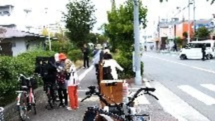 忙しかったりコロナの影響だったりで約5年ぶり 自転車で移動の飴細工、街角販売