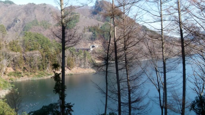 2020年冬・・・かつての吾妻渓谷・・・八ツ場ダム・・・あがつま湖・・・湖畔の風景