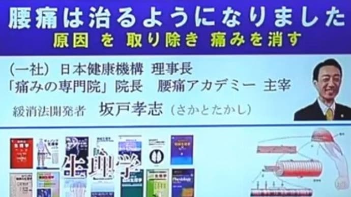 緩消法　【痛み無し#2】＠腰痛アカデミー　坂戸さん講演動画メモ