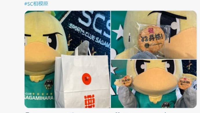 SC相模原昇格お祝いせんべい2