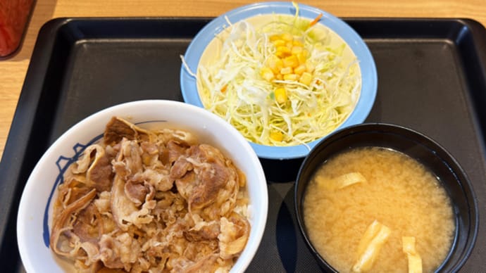 松屋 福山東店@福山市「牛めし」