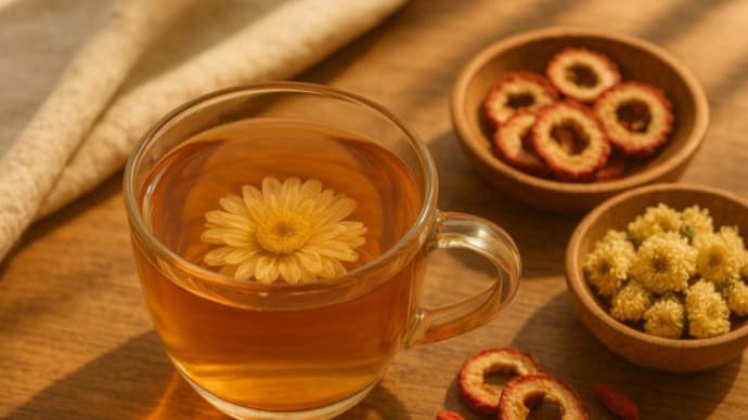 春のイライラや胃もたれを優しくケア 菊花とサンザシの薬膳茶レシピ