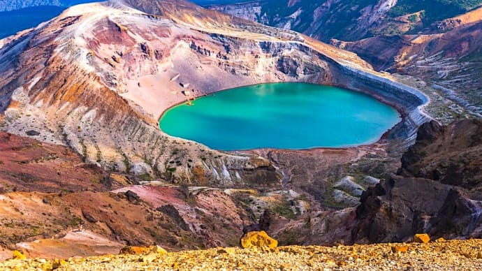 蔵王連峰でのお釜（火口湖）と熊野岳　　2013年9月（改稿・再投稿）