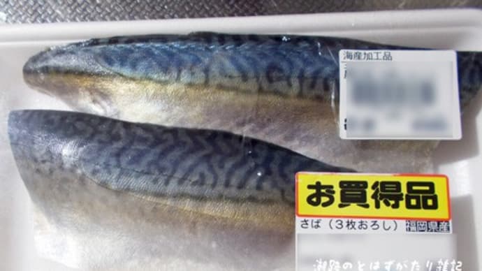 お魚🐟買うた@さば