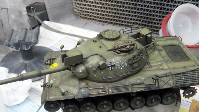 西ドイツ・レオパルド中戦車 #10 フィルタリング〜履帯のウエザリング