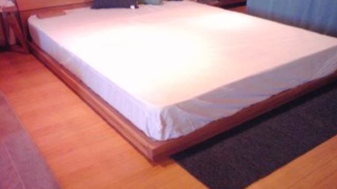 木の無垢フレームのロータイプBEDを入荷しました。