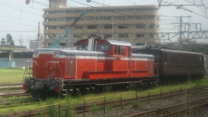 DD51-842+EF55-1 【両毛線車両より:小山駅構内】 2005.AUG