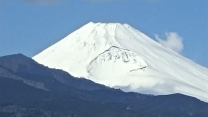 冬の風景2024/富士山にピンクの霞がかかっていた次の日に