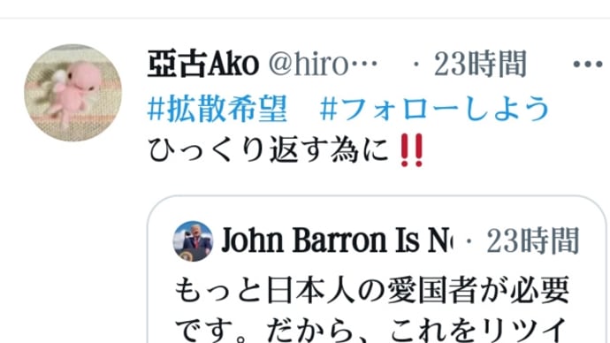 フォローしよう【トランプ大統領】もっと日本人の愛国者が必要です!だから、これをリツイートして、いいねして、今すぐフォローしてください!ひっくり返す為に!我々は、すべてのサポートのために日本に感謝します