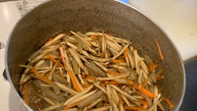 干物きんぴらピクルス(^ ^)晩ご飯
