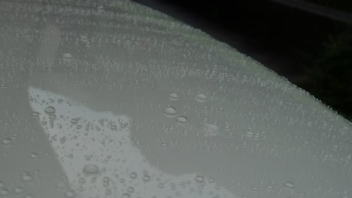 ニュービームでコーティングして二日しか経ってないのに雨が