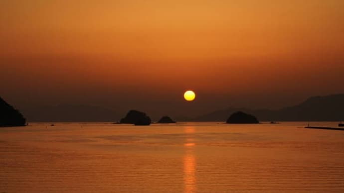 不知火海の夕景