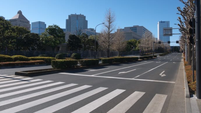 1月の霞が関:参議院通用門交差点~憲政記念館前~三宅坂交差点まで PART2