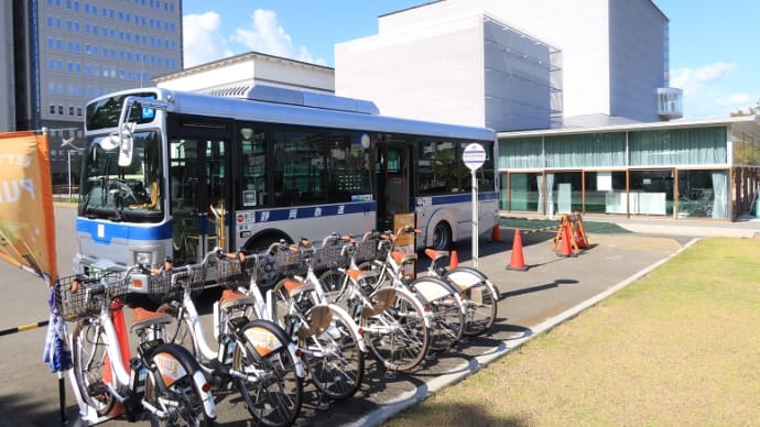 静岡市歴史博物館から無料巡回バスにてどうする家康静岡大河ドラマ館へ(2023年10月)
