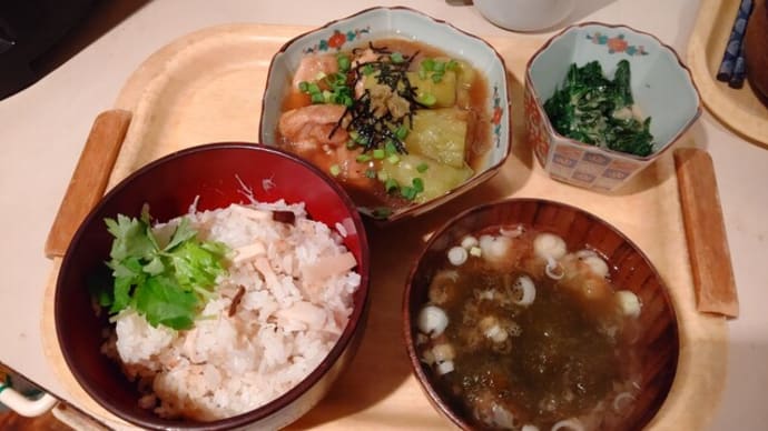 吉野鶏と翡翠茄子の煮物