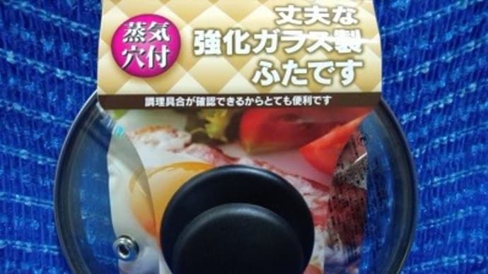 パール金属／１４ｃｍ用強化ガラス蓋、コーナンで調達してきたんだね：D