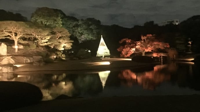 六義園の紅葉と大名庭園もライトアップ!多くの人が訪れていました!11月19日(土)~12月7日(水)迄!